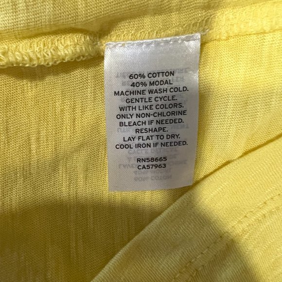 NWOT CASLON Muscle Tank in Yellow Citron (M) - Picture 7 of 9